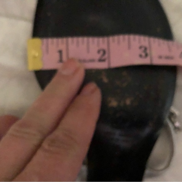 St. John size 10 silver rhinestone kitten heel w/ silver wore 1-2x - Picture 11 of 11